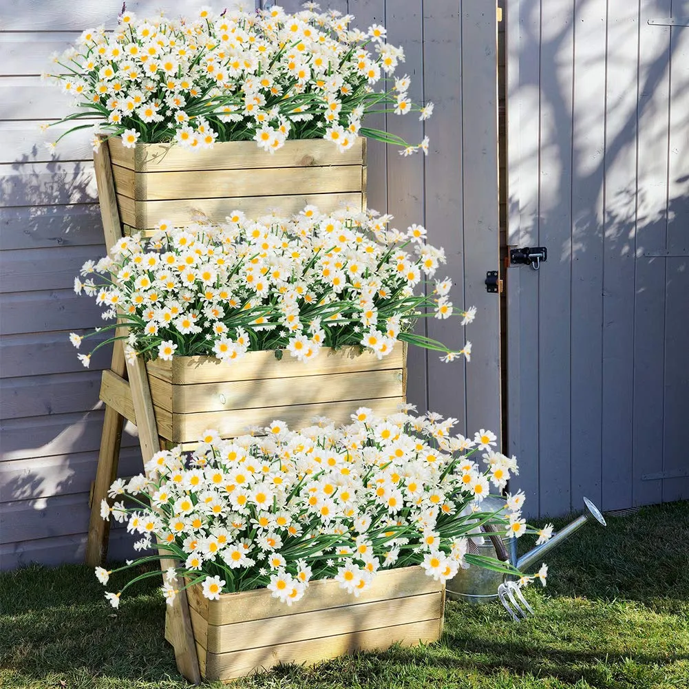 1 Bundles Outdoor Artificial Daisies