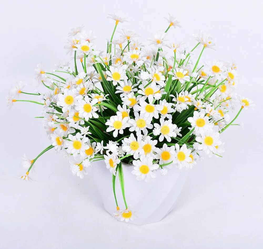 1 Bundles Outdoor Artificial Daisies