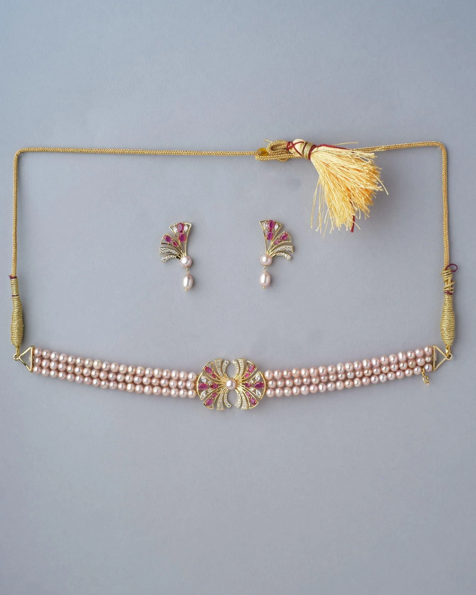 Almire Pearl Necklace Set