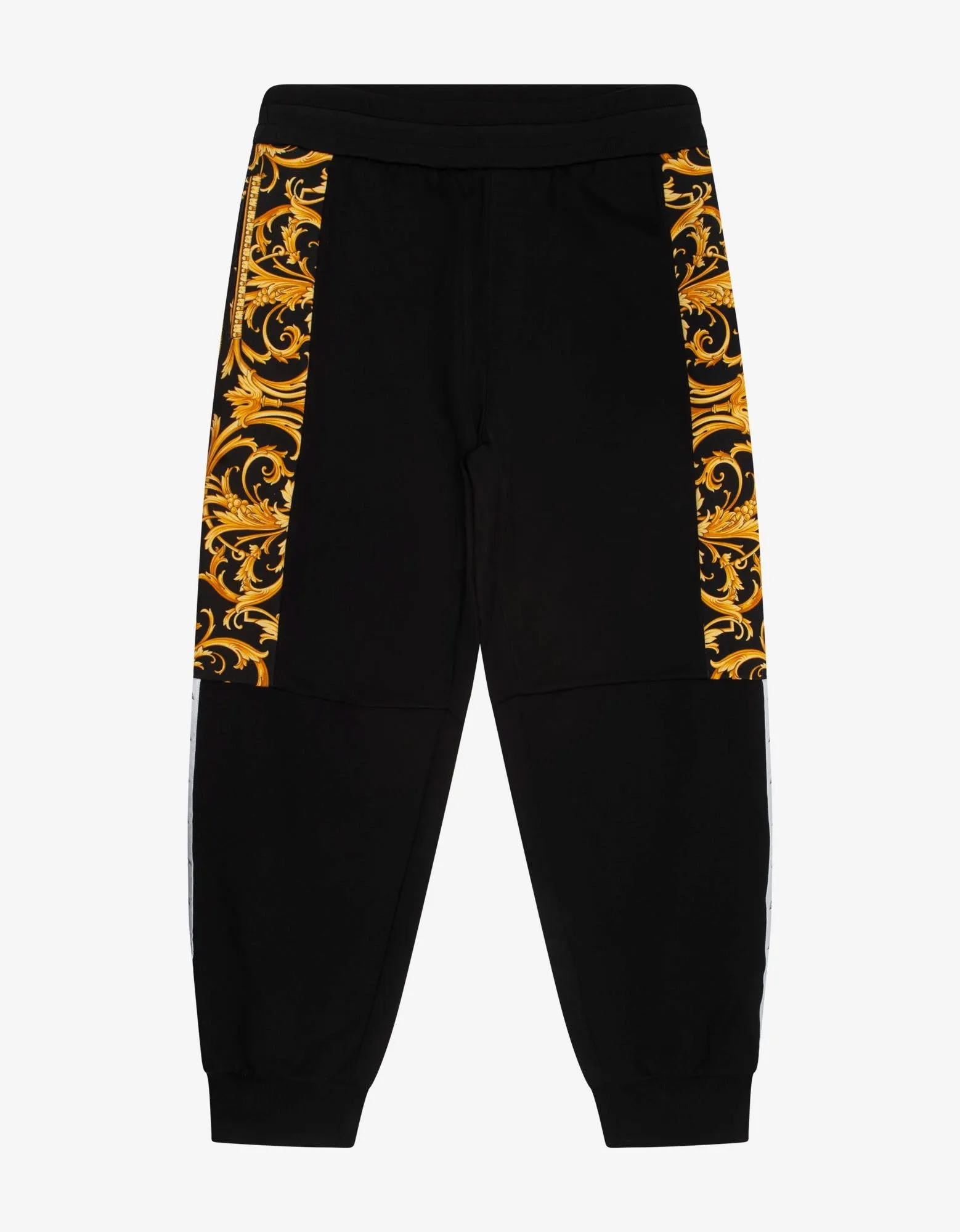 Black Barocco Insert Sweat Pants