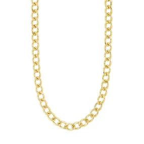 CHARM recycled curb necklace gold-plated