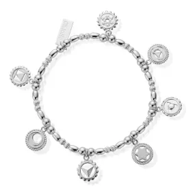 ChloBo Cherabella Positive Vibes Silver Bracelet