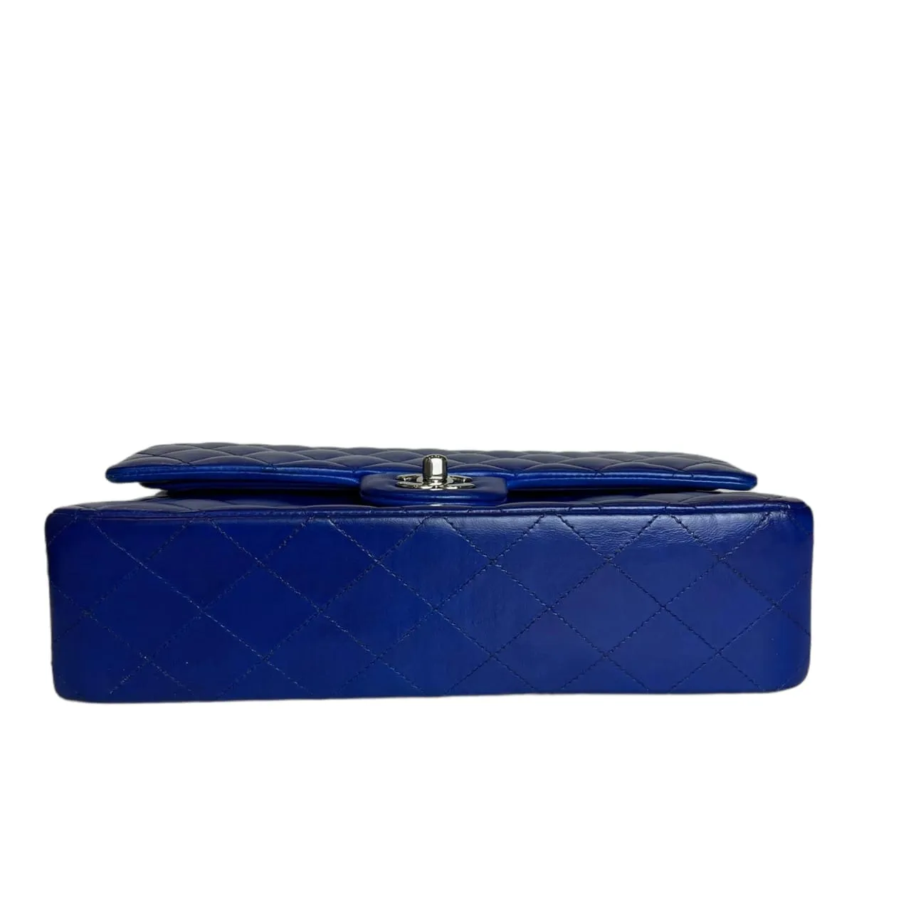 Classic Flap Medium Electric Blue Lambskin SHW