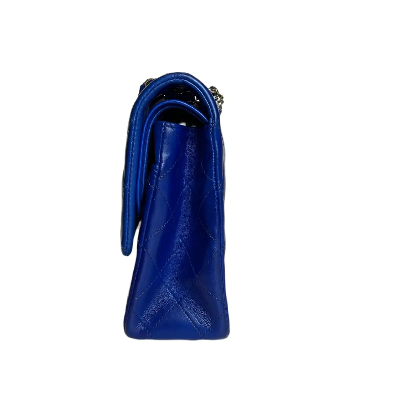 Classic Flap Medium Electric Blue Lambskin SHW