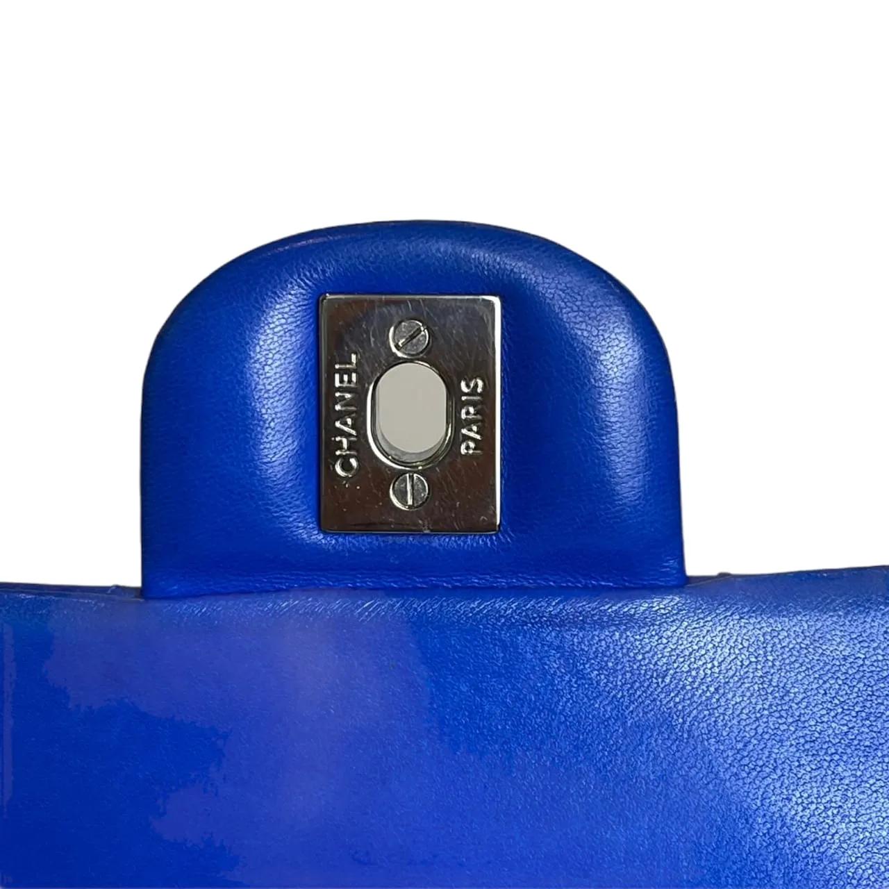 Classic Flap Medium Electric Blue Lambskin SHW