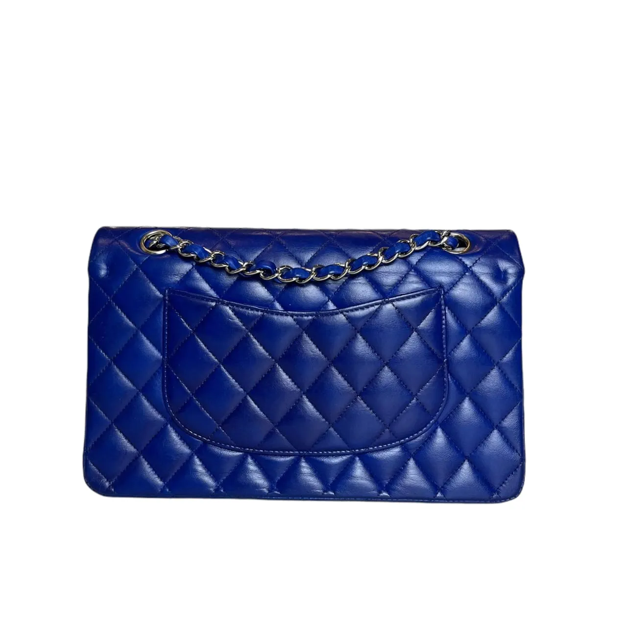 Classic Flap Medium Electric Blue Lambskin SHW