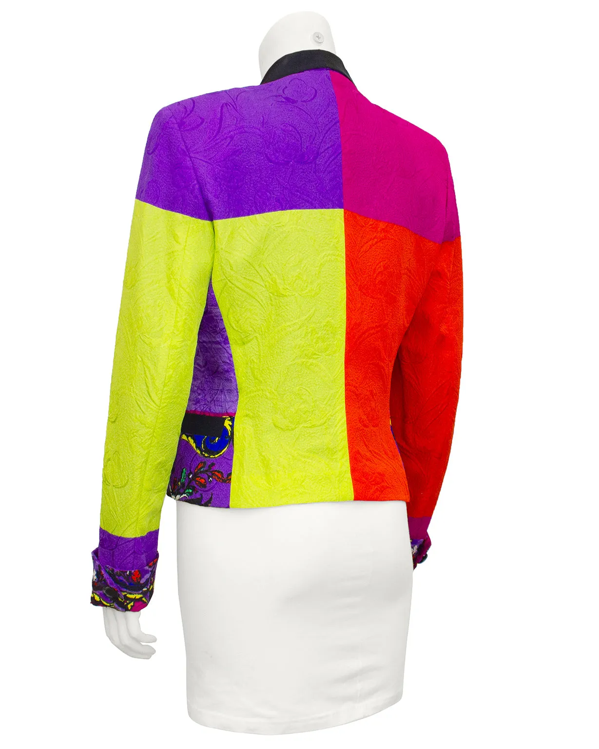 Colour Block Baroque Tuxedo Jacket