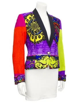 Colour Block Baroque Tuxedo Jacket