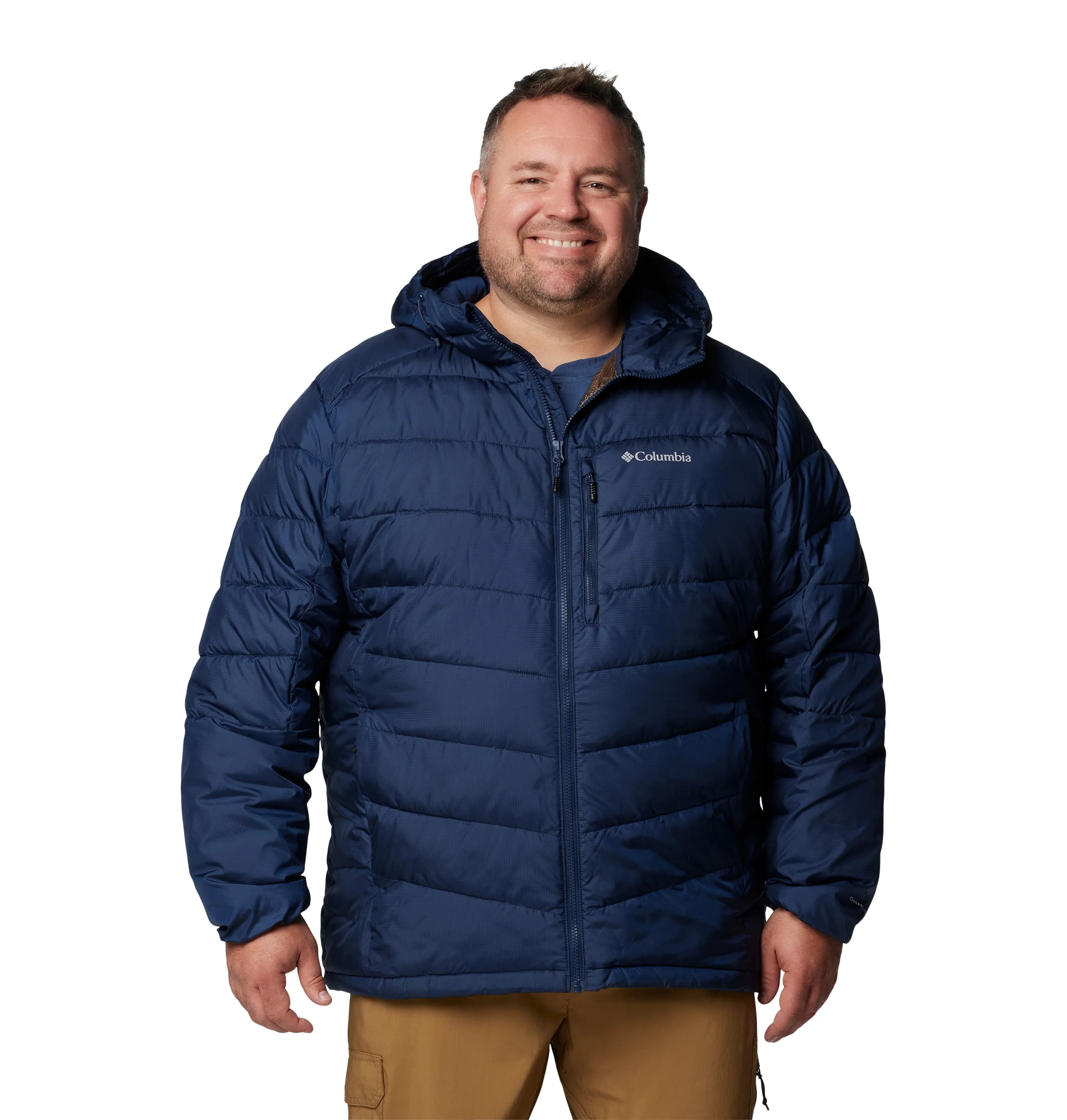 Columbia Men's Labyrinth Loop II Hooded Insulated Jacket (Collegiate Navy)