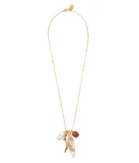 Coral Catch Charm Necklace