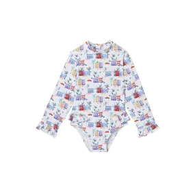 Cuba Print Baby Swimsuit