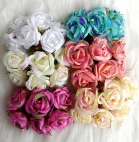 Decorative Artificial Garden Rose Fabric Flower for Party Decor Gifts, Craft or Textile - Design 9