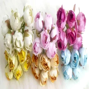 Decorative Artificial Tahitian Treasure Fabric Flower for Party Decor Gifts Craft or Textile - 11026