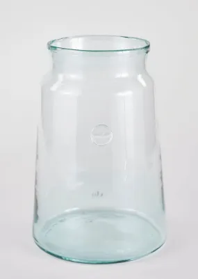 etúHOME Large French Mason Jar Vase - 14.25" Tall