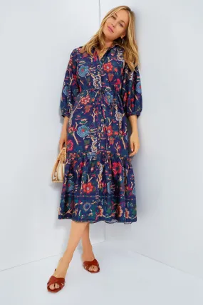 Evening Baroque Floral Hutton Dress