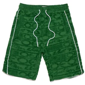 F678 Baroque Terry Shorts- Green