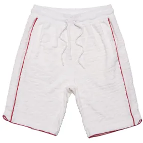 F678 Baroque Terry Shorts- White