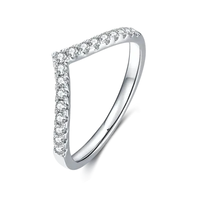 FREE GIFT | V shape  Moissanite Wedding Ring