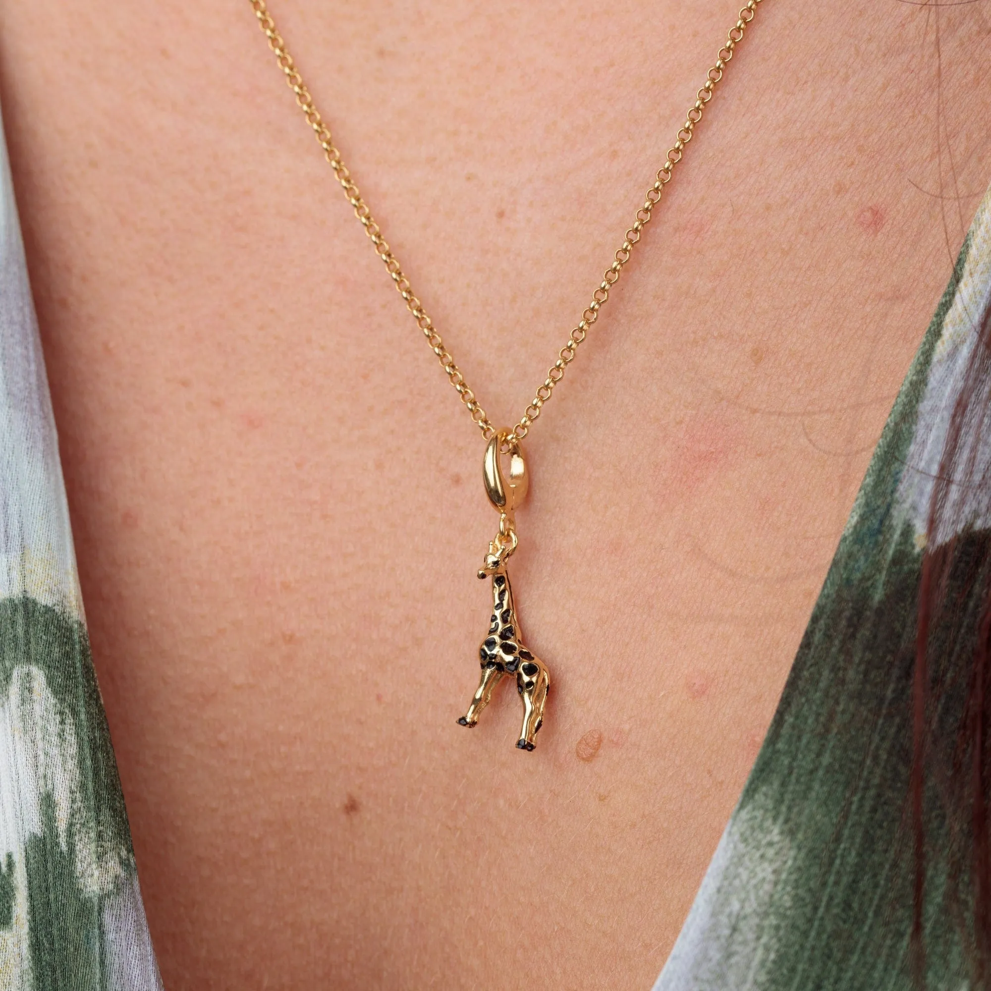 Gold Plated Giraffe Charm