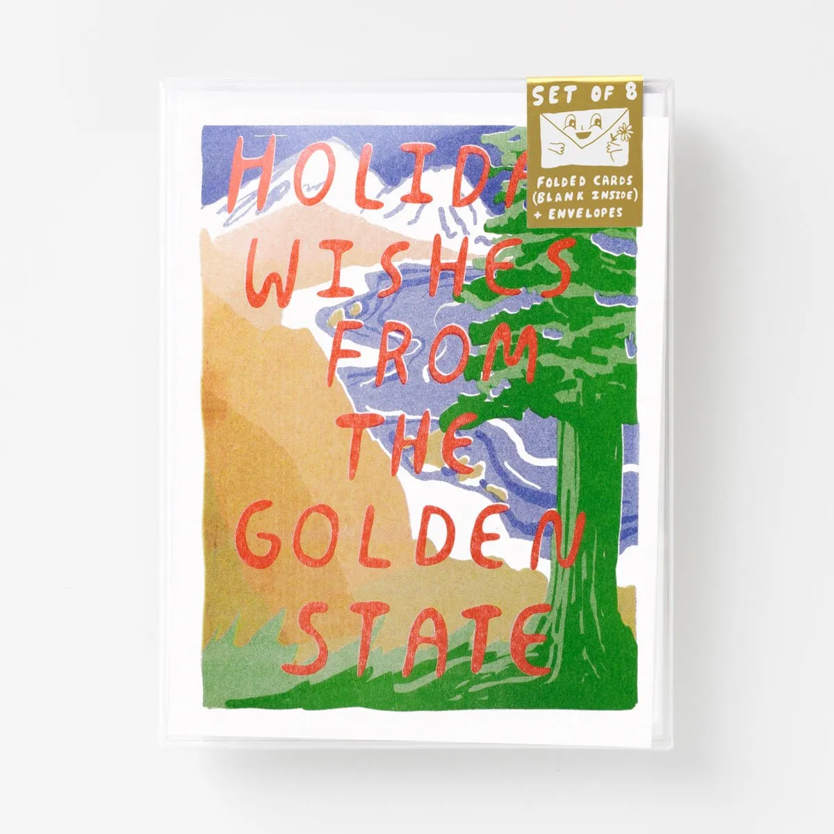 Golden State Holiday - Risograph Card Set