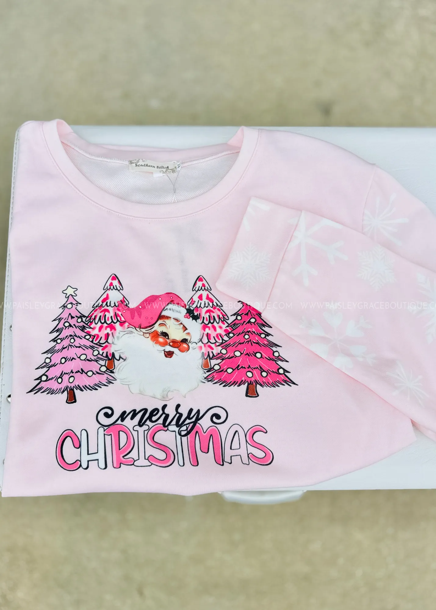 Jolly Pink Holiday Top