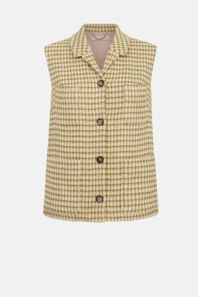 Mercer Top In Multi Checked Tweed