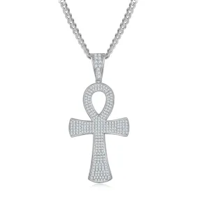 Moissanite Special Cross Pendant Necklace