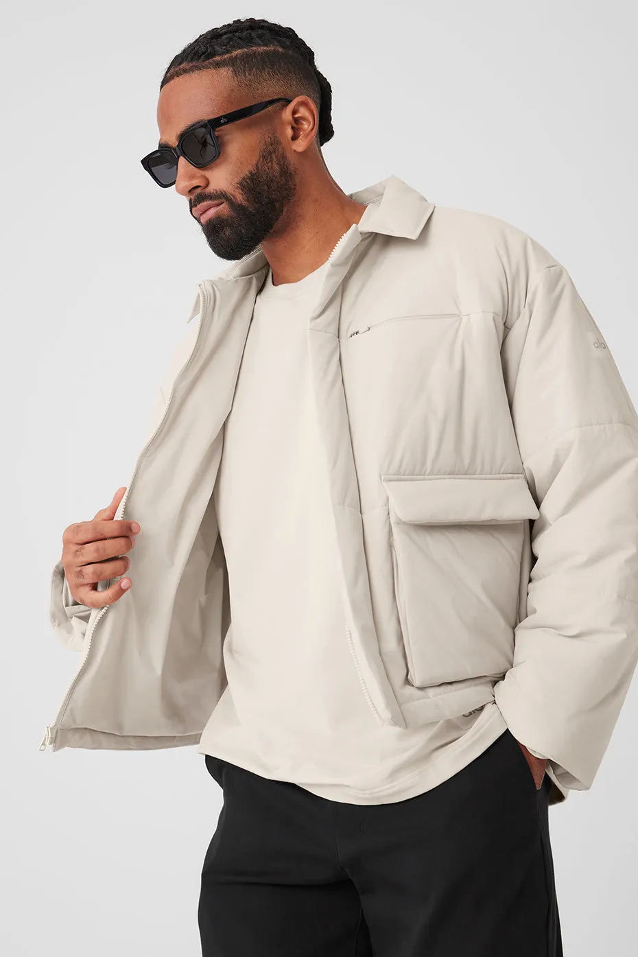 Voyage Utility Cargo Jacket - Bone